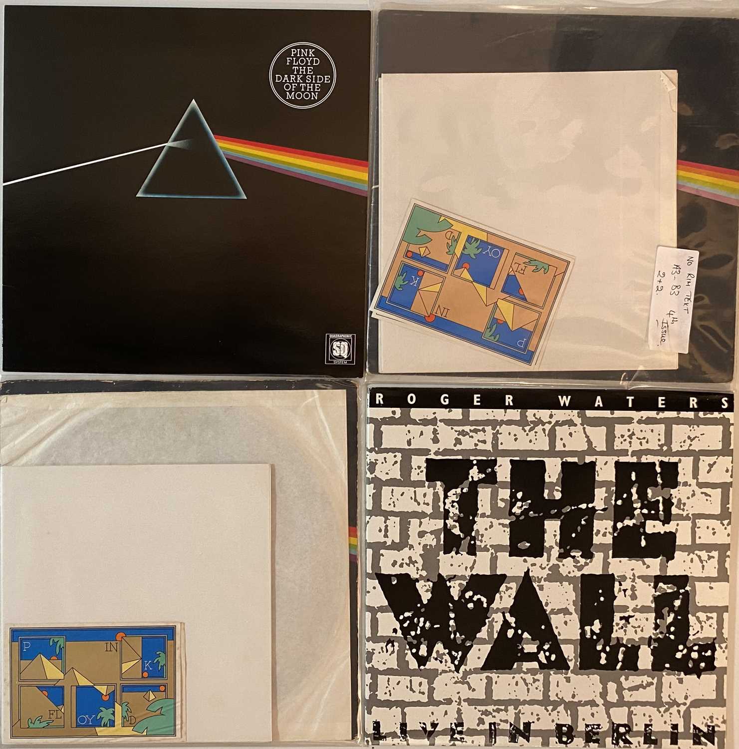 Lot 708 - PINK FLOYD/ROGER WATERS - DSOTM COLLECTION PLUS THE WALL LIVE - LPs