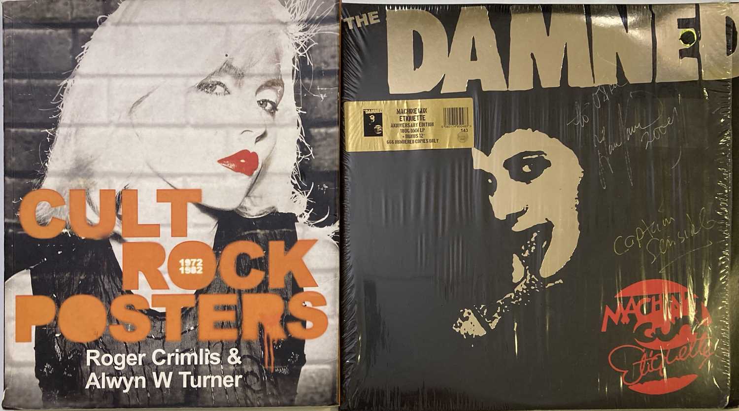 Lot 364 - THE DAMNED - SIGNED LP AND POSTER BOOK.