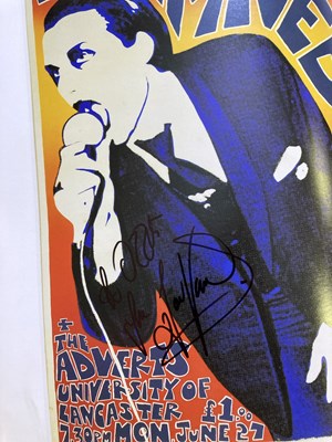 Lot 364 - THE DAMNED - SIGNED LP AND POSTER BOOK.