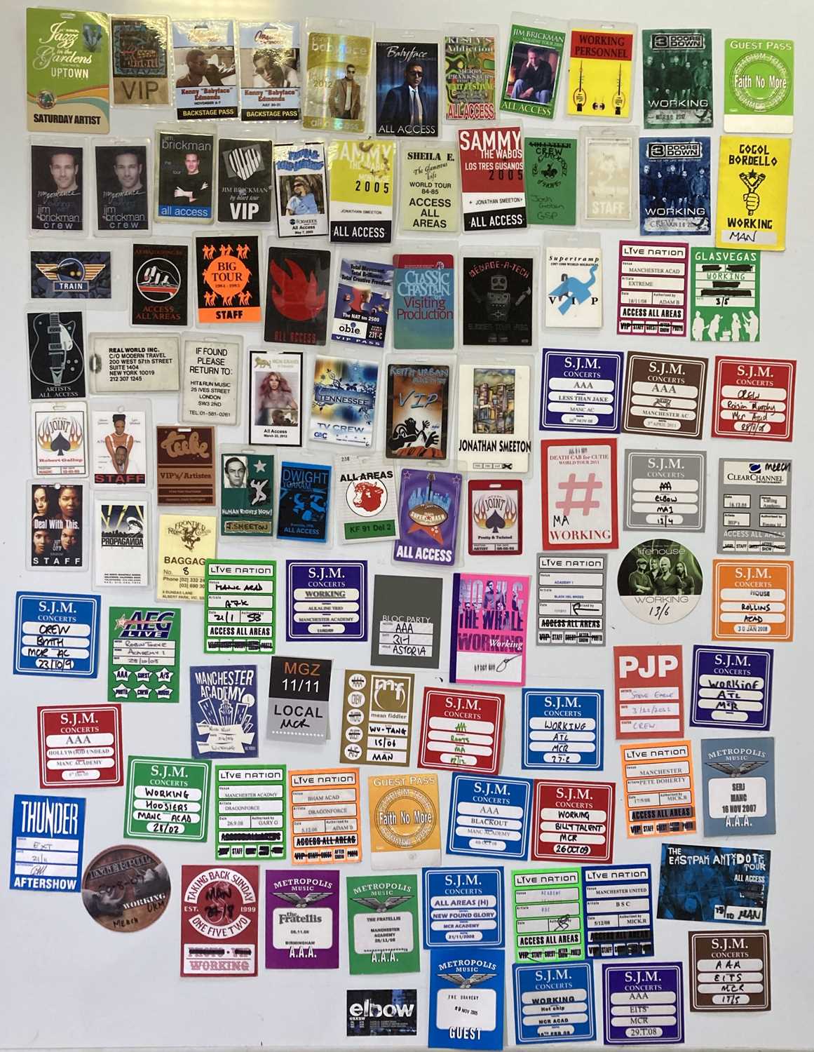 Lot 188 - AAA / BACKSTAGE PASS COLLECTION.