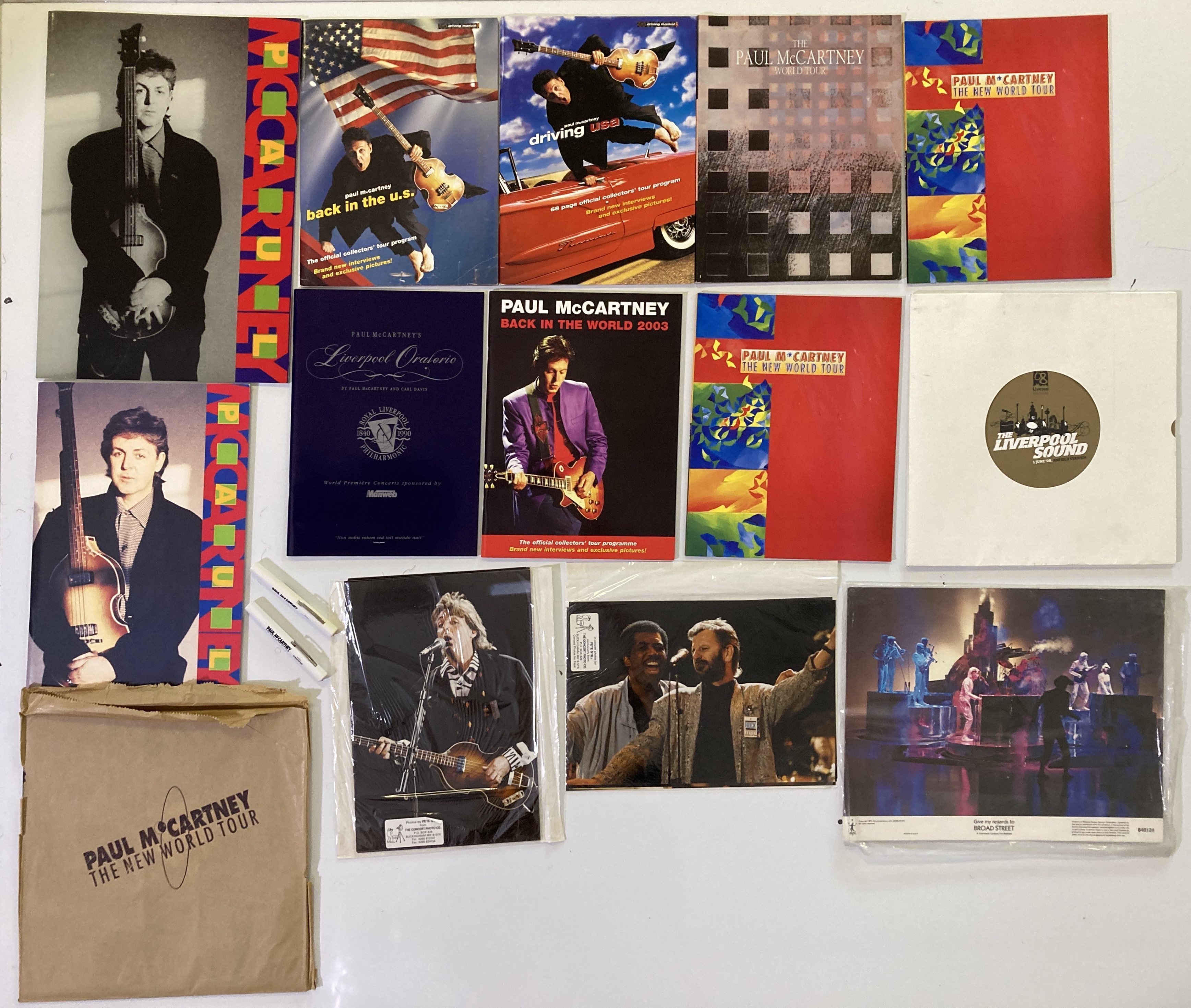 Lot 461 PAUL MCCARTNEY AND WINGS CONCERT MEMORABILIA.