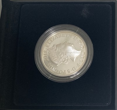 Lot 5 - ROYAL MINT HRH PRINCE CHARLES 70TH ANNIVERSARY £5 COIN - TWO EXAMPLES.