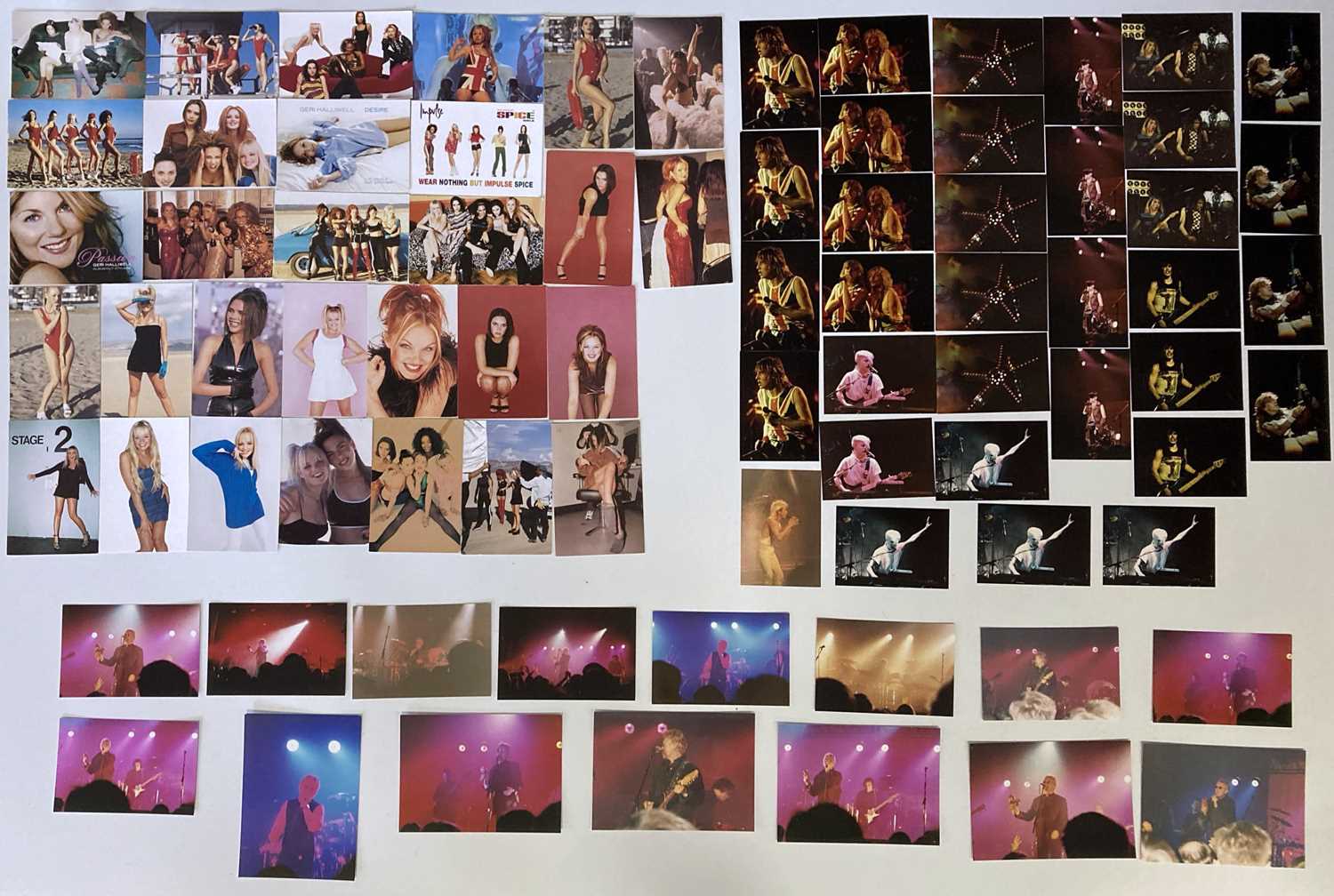 Lot 195 - CONCERT PHOTOGRAPHS - INC SOME WITH PETER BLAKE STAMPS.