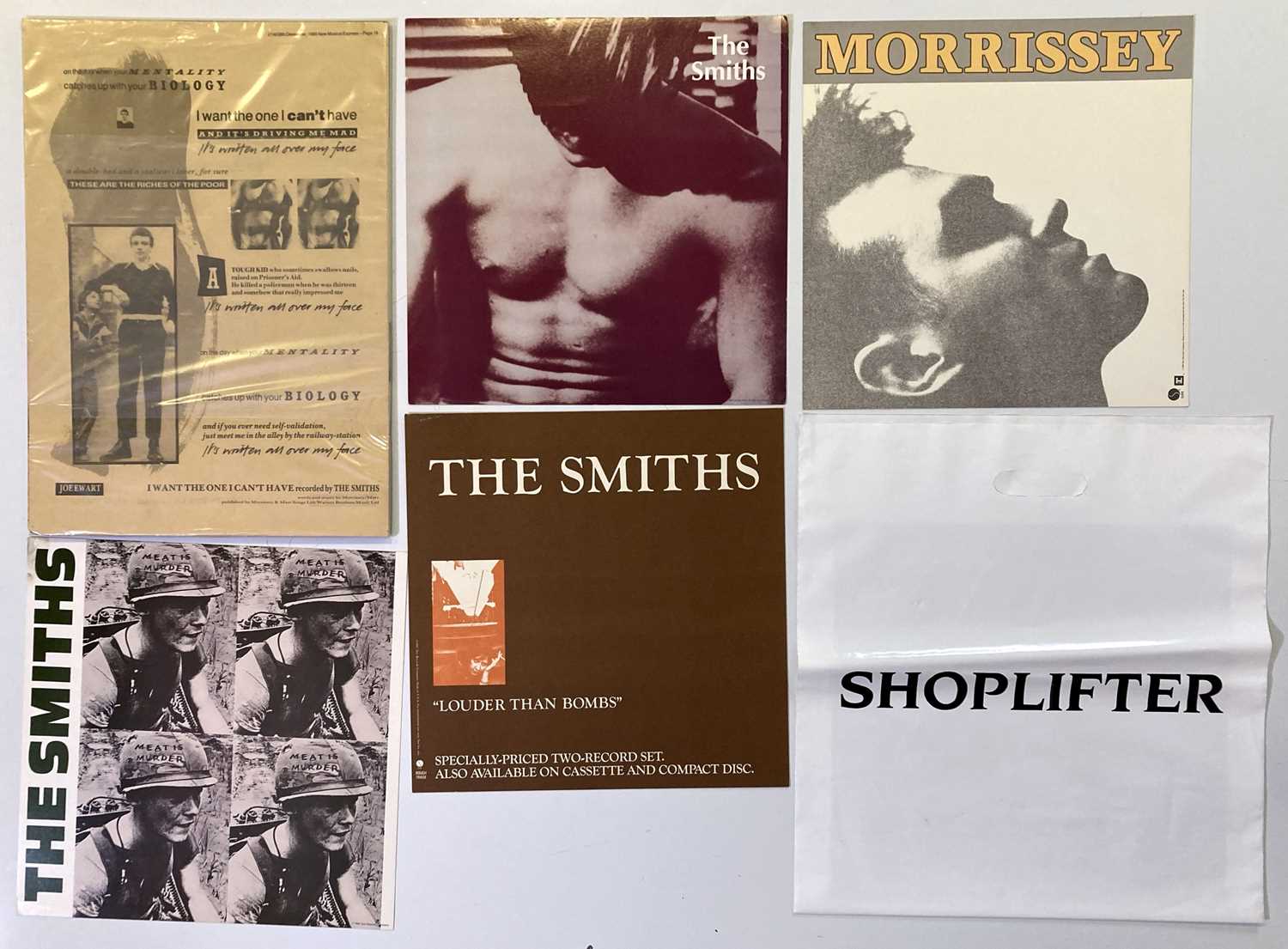 Lot 434 - THE SMITHS - COVER SLICKS AND PROMO ITEMS.