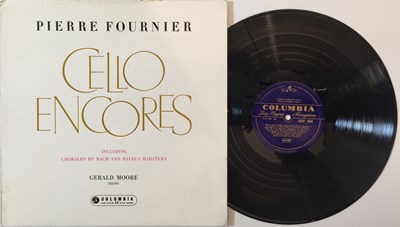 Lot 1006 - PIERRE FOURNIER - CELLO ENCORES LP (ORIGINAL UK COLUMBIA - 33CX 1644)