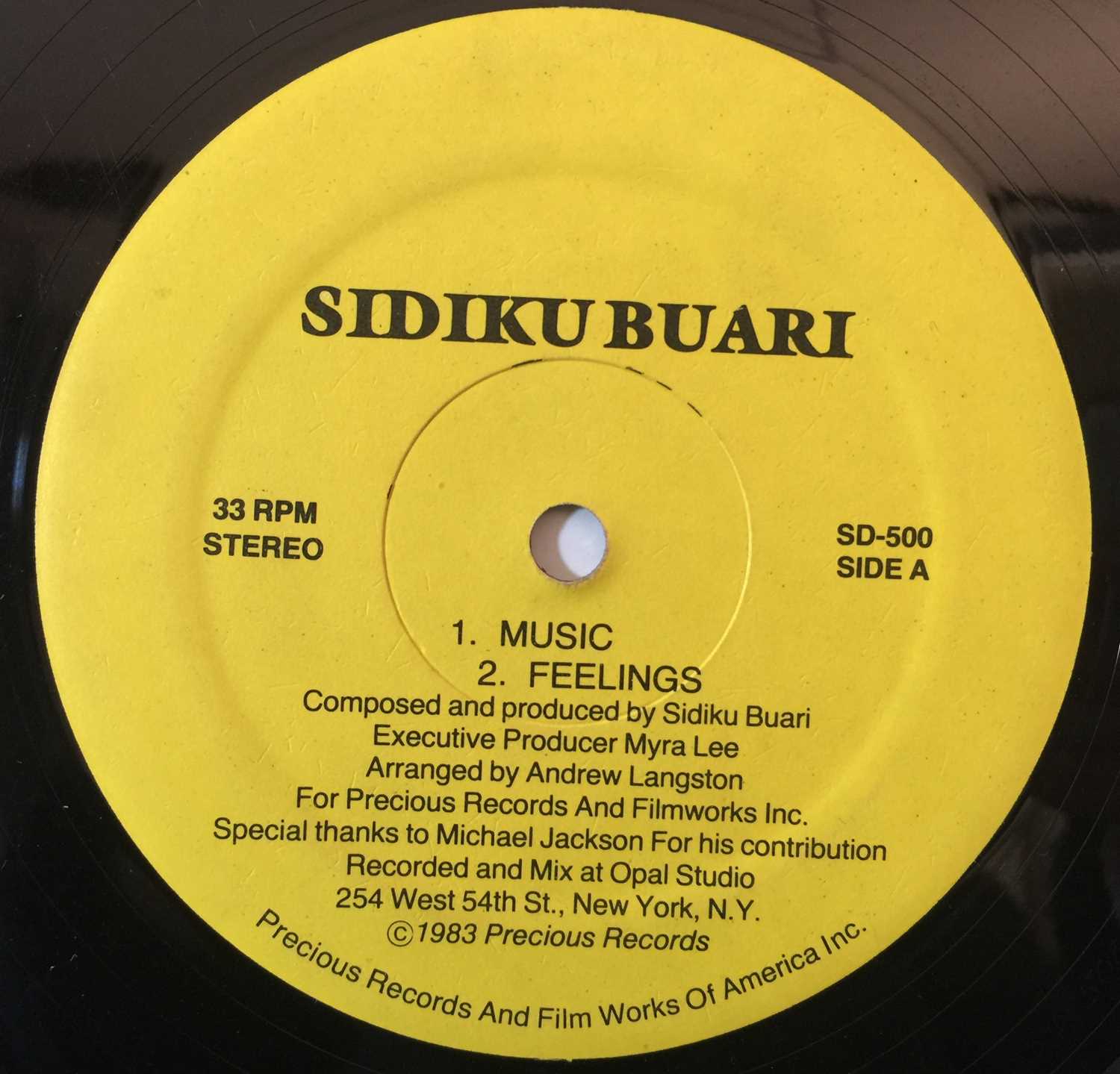 Lot 864 - SIDIKU BUARI - FEELINGS LP (PRECIOUS RECORDS SD-500)