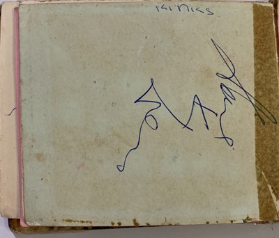Lot 140 - AUTOGRAPH BOOK WITH 1960S STARS  - THE WHO / PRETTY THINGS / KINKS AND MORE.