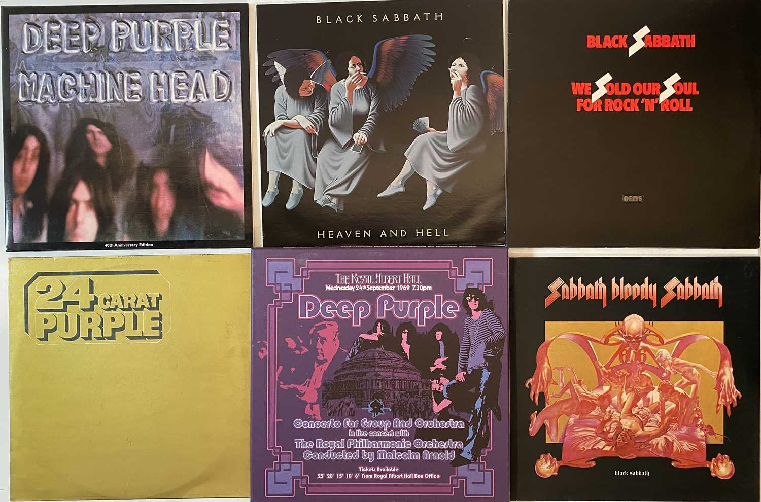 Lot 826 - BLACK SABBATH/ DEEP PURPLE - LPs