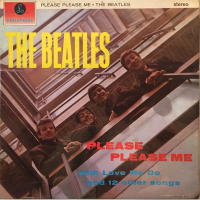 Lot 960 - THE BEATLES - PLEASE PLEASE ME LP (1969 STEREO UK PRESSING - PCS 3042)