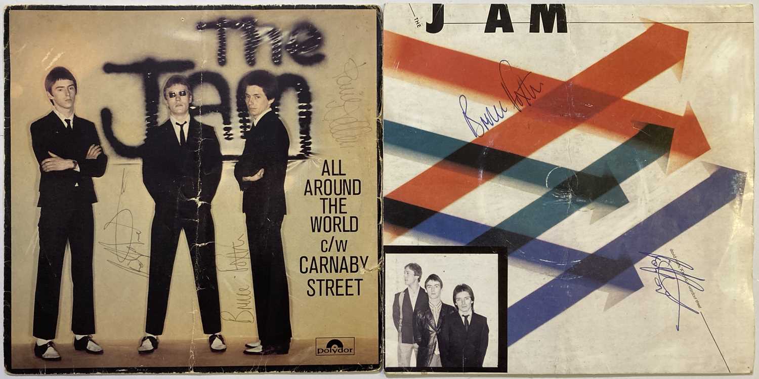 Lot 376 - THE JAM - TWO SIGNED 7" SINGLES.