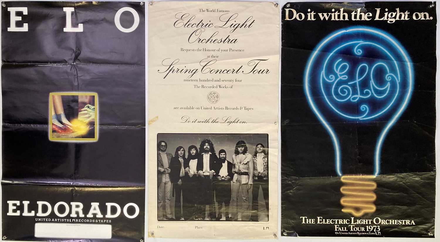Lot 259 - ELECTRIC LIGHT ORCHESTRA POSTERS.