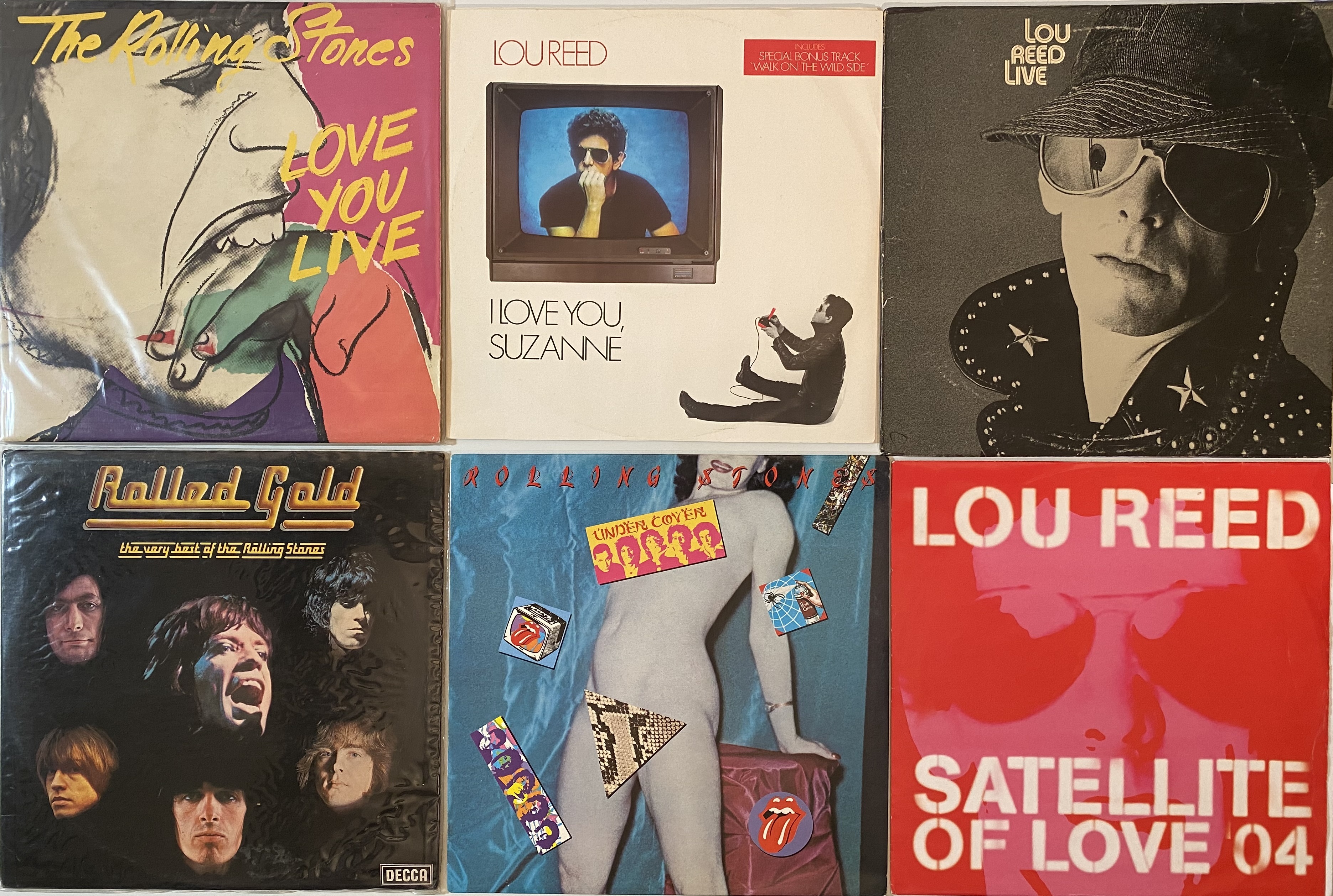 Lot 883 - ROLLING STONES/LOU REED - LPs