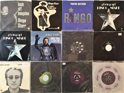 Lot 892 - JOHN LENNON/RINGO STARR - 7" COLLECTION