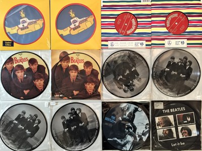 Lot 896 - THE BEATLES - 7" PICTURE DISCS/LATER ISSUES