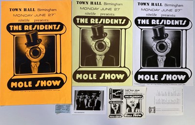 Lot 274 - THE RESIDENTS - POSTERS AND MEMORABILIA.
