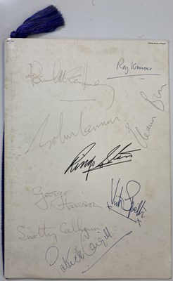 Lot 242 - 1965 B.O.A.C. MENU SIGNED BY THE BEATLES.