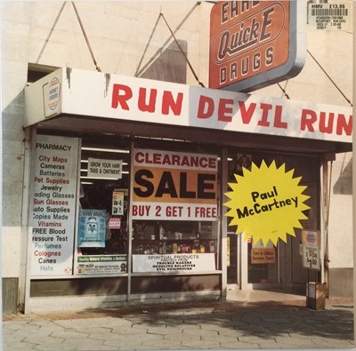 Lot 947 - PAUL MCCARTNEY - RUN DEVIL RUN LP (522 3511)