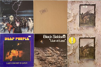 Lot 1043 - LED ZEP/ SABBATH/ DEEP PURPLE- LP PACK