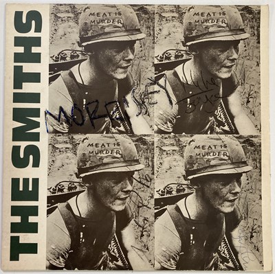 Lot 168 - THE SMITHS - MEAT IS MURDER FULLY SIGNED.
