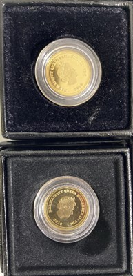 Lot 11 - GOLD HALF CROWN COINS FROM TRISTAN DA CUNHA