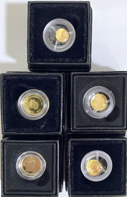 Lot 11 - GOLD HALF CROWN COINS FROM TRISTAN DA CUNHA