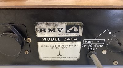 Lot 1 - HMV LENCO 2405 TURNTABLE / AMPLIFIER AND SPEAKERS