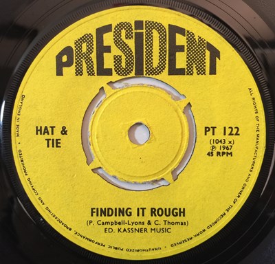 Lot 11 - HAT & TIE - FINDING IT ROUGH  7" (UK PRESIDENT RECORDS - PT 122)