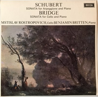 Lot 965 - DECCA SXL 6426 - MSTISLAV ROSTROPOVICH/BRITTEN - SCHUBERT & BRIDGE SONATAS LP (ORIGINAL UK STEREO EDITION)