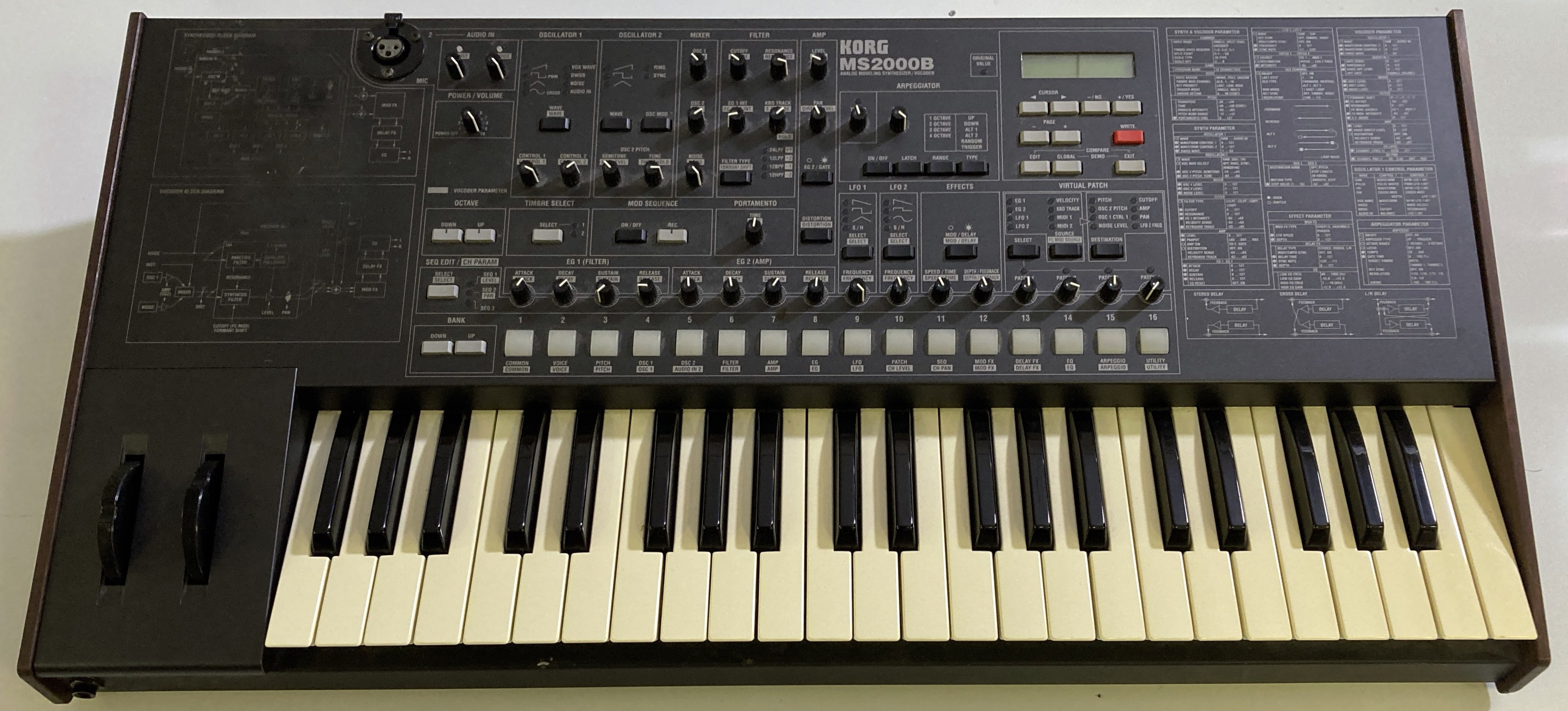 Lot 13 - KORG MS2000B SYNTHESIZER IN FLIGHT CASE.