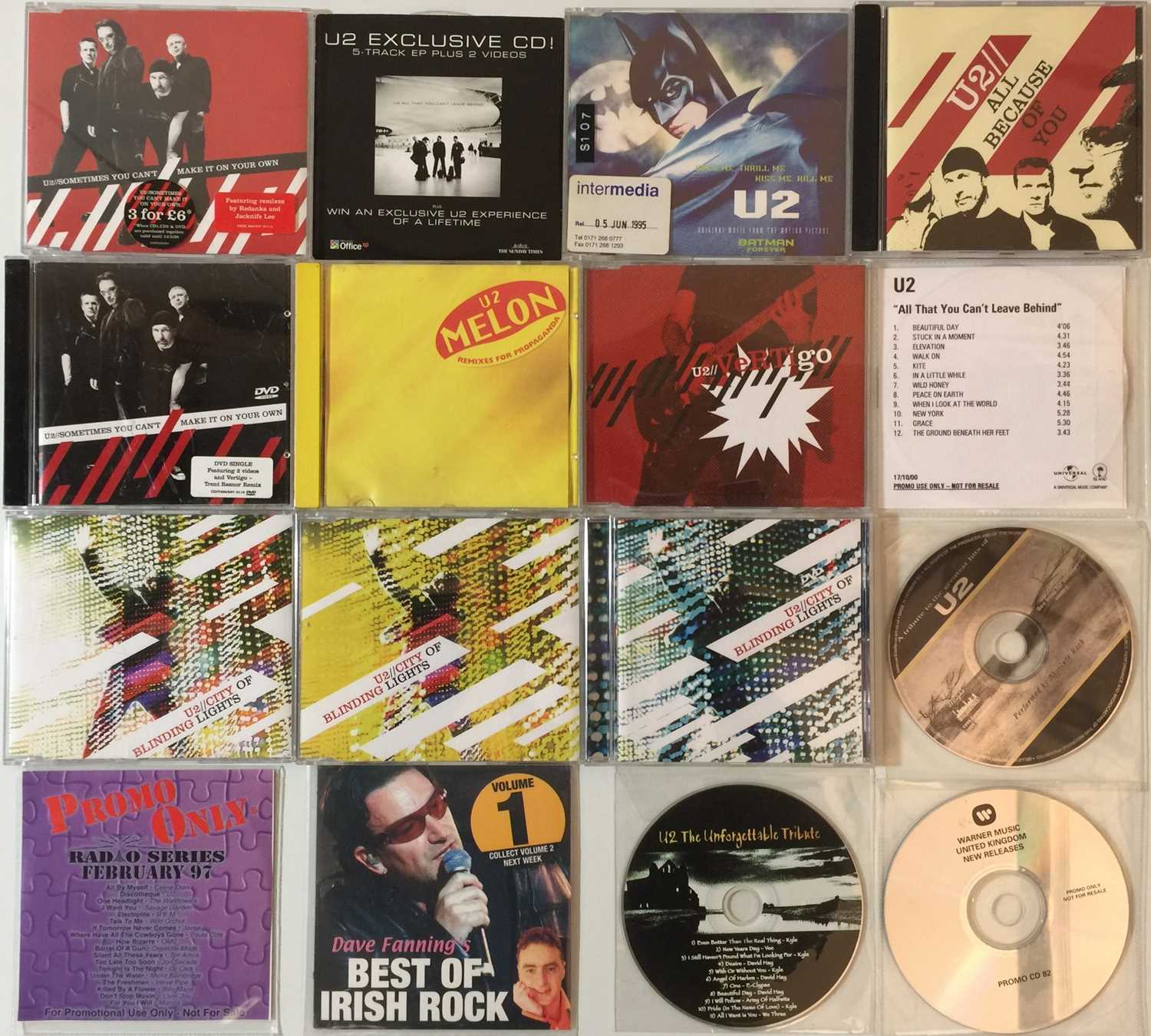 Lot 896 - U2 AND RELATED - CD COLLECTION