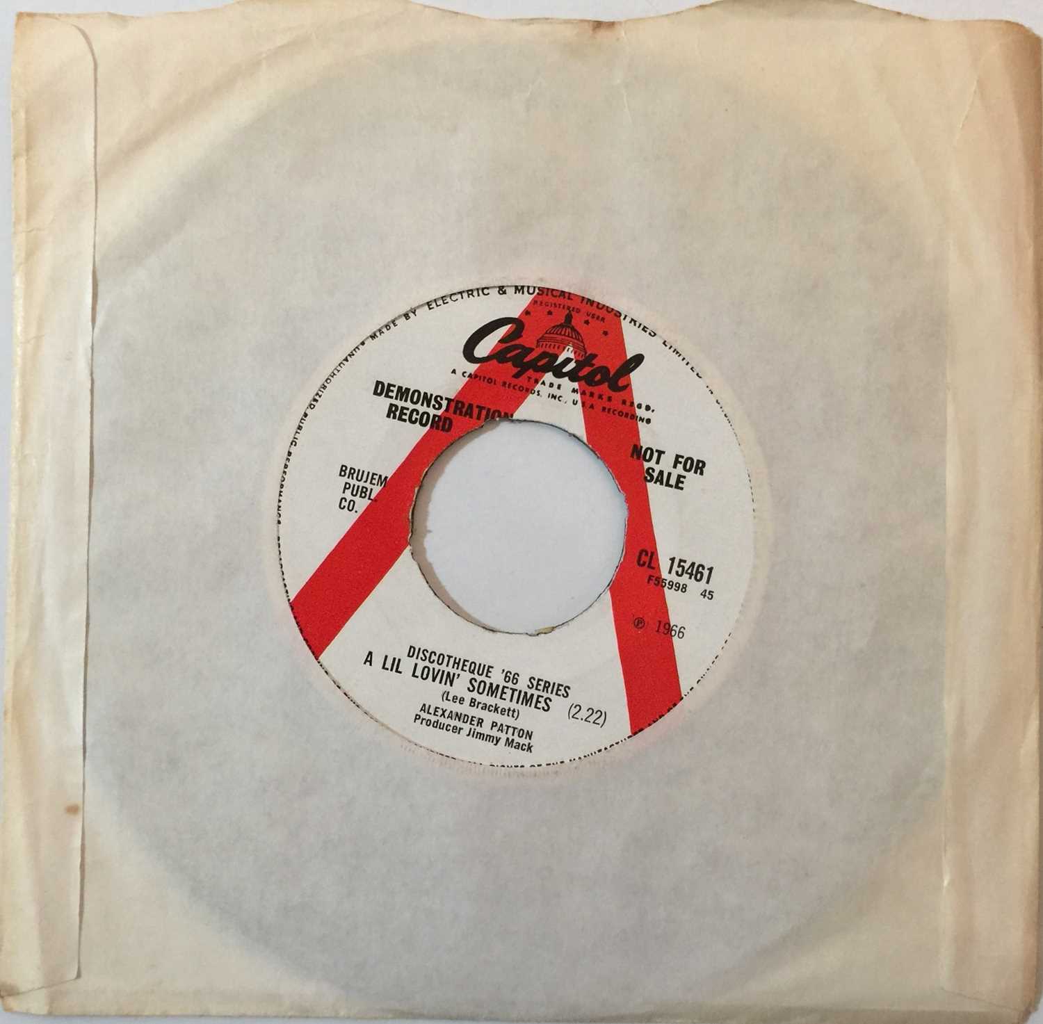 Alexander Patton Singer Lot 26 - ALEXANDER PATTON - A LIL LOVIN' SOMETIMES 7