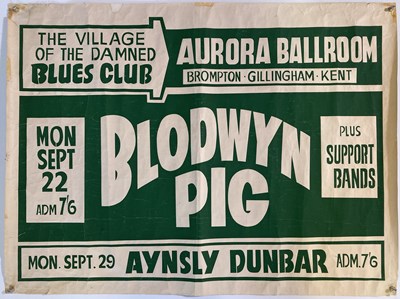 Lot 291 - BLODWYN PIG / STATUS QUO 1960S POSTERS.