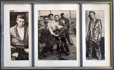 Lot 292 - GENE VINCENT POSTERS AND FRAMED ITEMS.