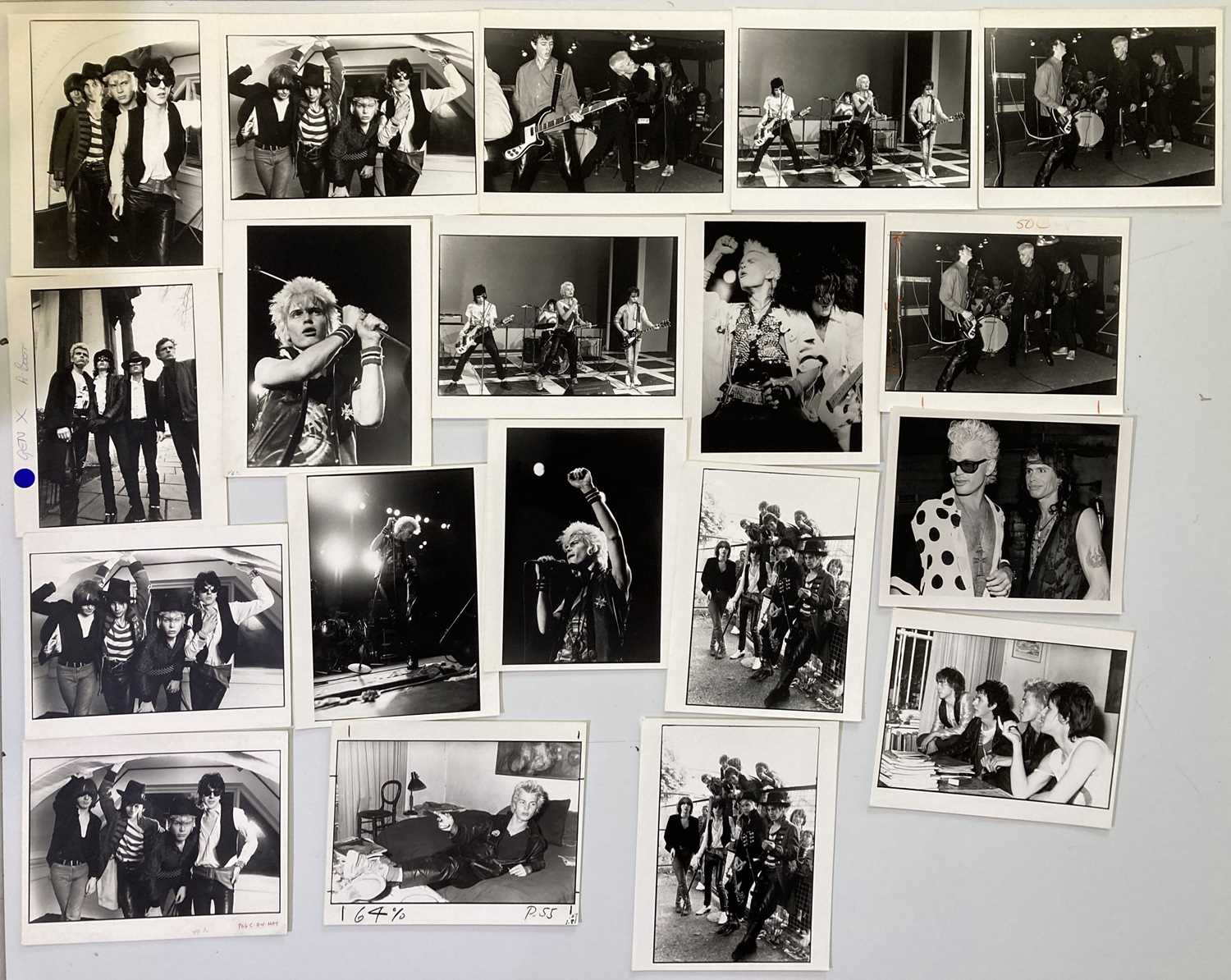 Lot 206 - BILLY IDOL / GENERATION X PRESS PHOTOGRAPHS.