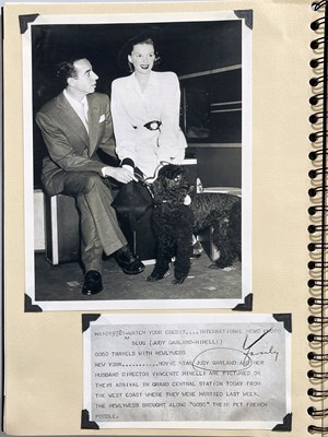 Lot 339 - DAVID GEST OWNED LIZA MINELLI SCRAPBOOK.