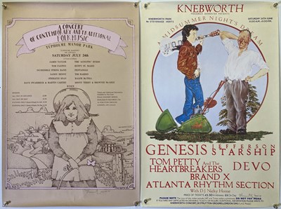 Lot 297 - LIMITED EDITION KNEBWORTH POSTER REPRINTS - FREDDIE BANNISTER SIGNED.