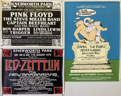 Lot 297 - LIMITED EDITION KNEBWORTH POSTER REPRINTS - FREDDIE BANNISTER SIGNED.