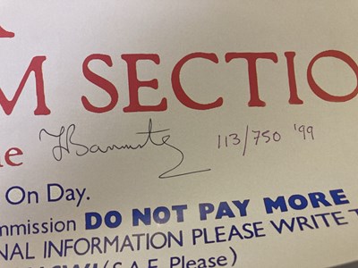 Lot 298 - LIMITED EDITION KNEBWORTH POSTERS - FREDDIE BANNISTER SIGNED.