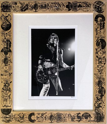 Lot 154 - ADRIAN BOOT 1996 CLASH PHOTO PRINT IN PRINTED FRAME.