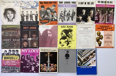 Lot 474 - BEATLES SONGBOOKS AND SHEET MUSIC.