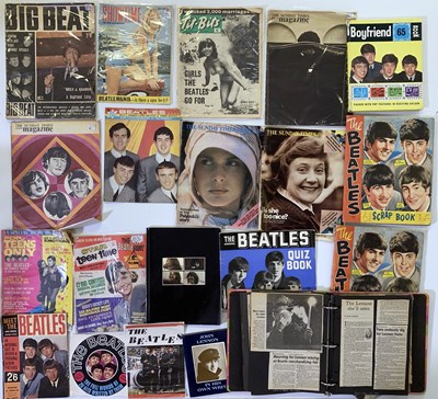 Lot 476 - BEATLES SCRAPBOOKS AND 1960S MAGAZINES.