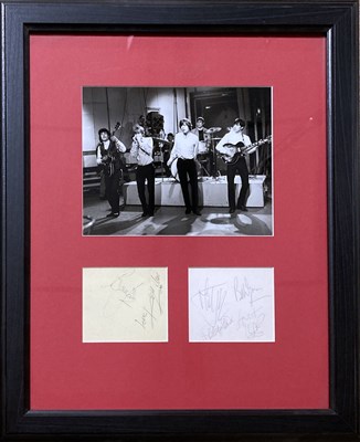 Lot 202 - ROLLING STONES SIGNED DISPLAY. ﻿﻿