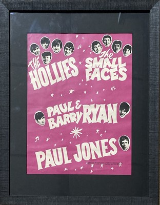 Lot 301 - SMALL FACES ORIGINAL CONCERT POSTER.