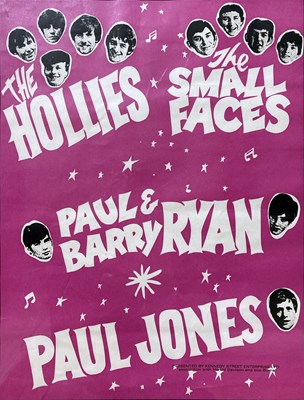 Lot 301 - SMALL FACES ORIGINAL CONCERT POSTER.