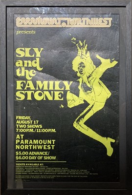 Lot 302 - SLY AND THE FAMILY STONE US CONCERT POSTER.