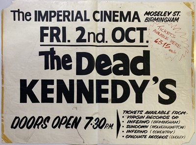 Lot 311 - THE DEAD KENNEDYS - BIRMINGHAM CONCERT POSTER