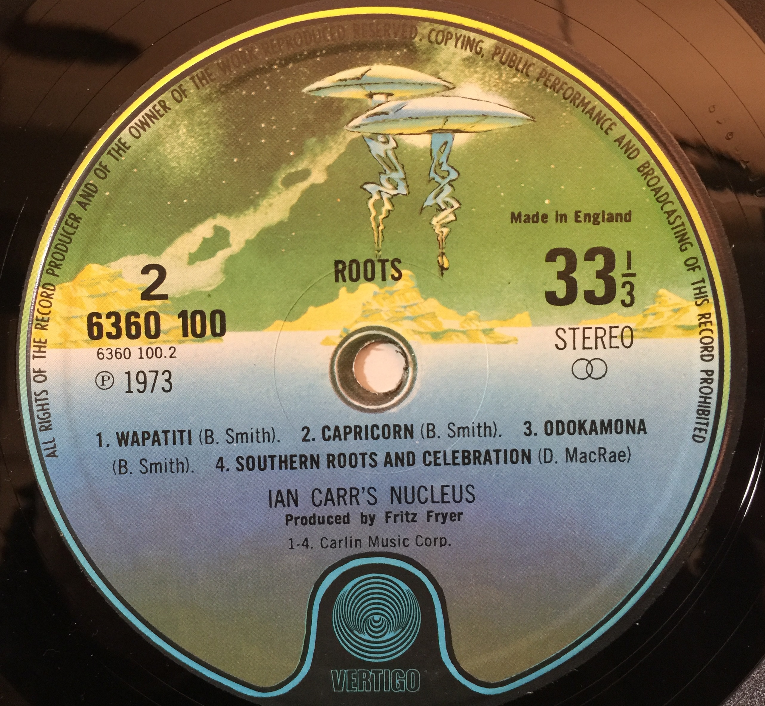 Lot 47 - IAN CARR'S NUCLEUS - ROOTS LP (ORIGINAL UK