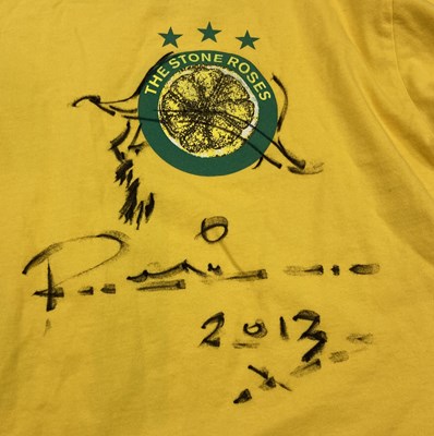 Lot 428 - STONE ROSES - RENI WORN AND SIGNED SHIRT