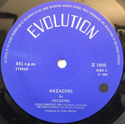 Lot 51 - ARZACHEL - ARZACHEL LP (ORIGINAL UK PRESSING - EVOLUTION Z 1003).