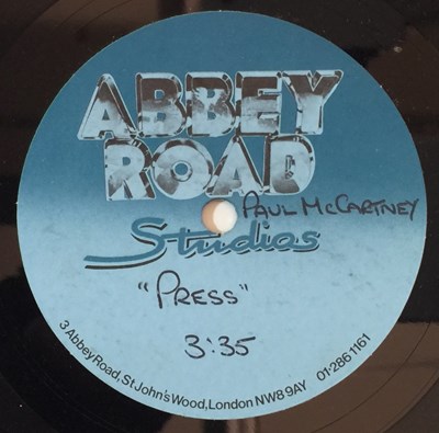 Lot 54 - PAUL MCCARTNEY - PRESS 7" - ORIGINAL UK ABBEY ROAD ACETATE RECORDING